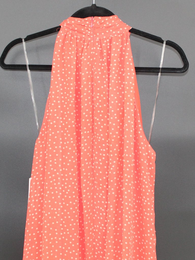 Taylor Sleeveless Halter Neck Polka Dot Dress Nwt Sz 12 Midi — image 8 of 8